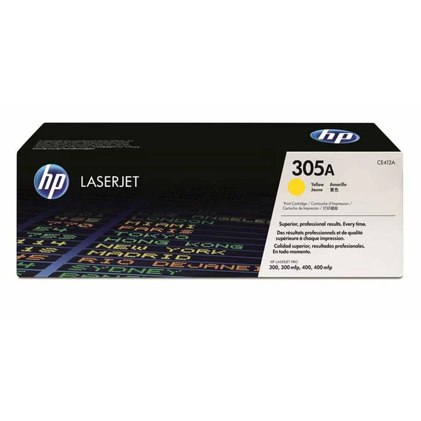 Hp 305A-CE412A Sarı Orijinal Toner ürün görseli