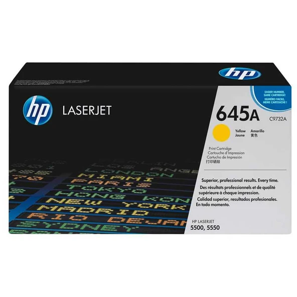Hp 645A-C9732A Sarı Orijinal Toner ürün görseli 1