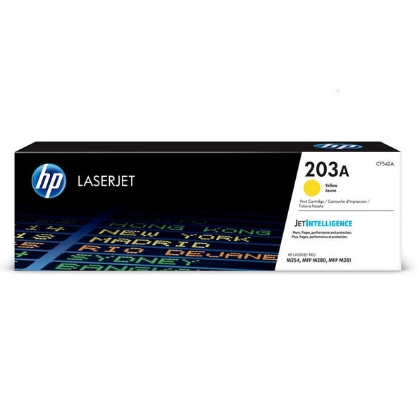 Hp 203A-CF542A Sarı Orijinal Toner ürün görseli 1