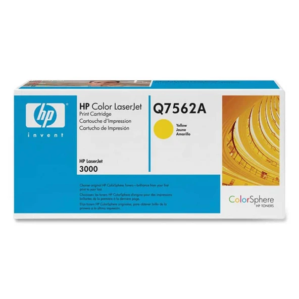 Hp 314A-Q7562A Sarı Orijinal Toner-Mavi Kutu ürün görseli