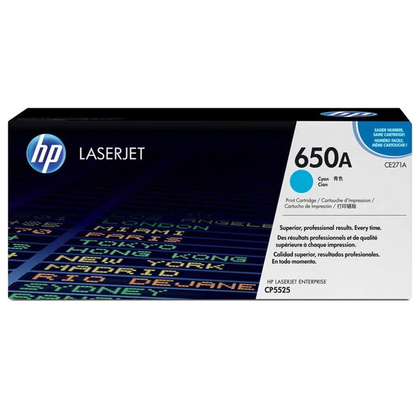 Hp 650A-CE271A Mavi Orijinal Toner ürün görseli