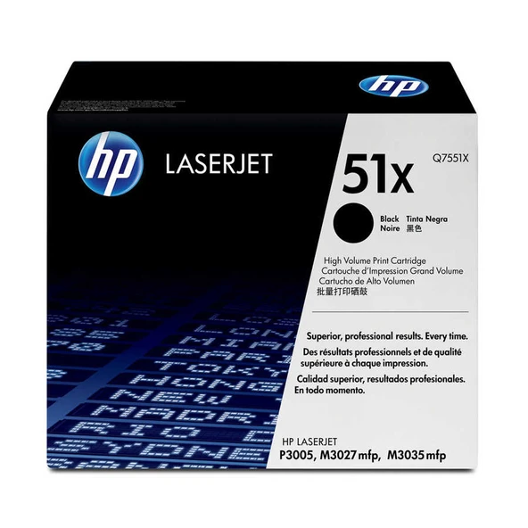 Hp 51X-Q7551X Yüksek Kapasiteli Orijinal Toner ürün görseli