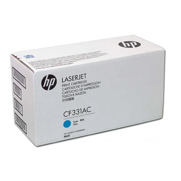 Hp 654A-CF331AC Mavi Orijinal Toner - Resim 2