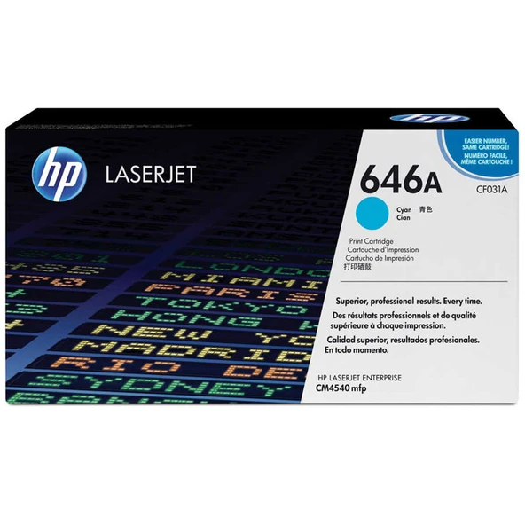 Hp 646A-CF031A Mavi Orijinal Toner - Resim 2