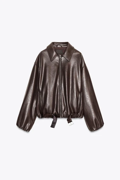 Suni Deri Bomber Ceket ürün görseli