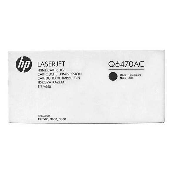 Hp 501A-Q6470AC Siyah Orijinal Toner ürün görseli