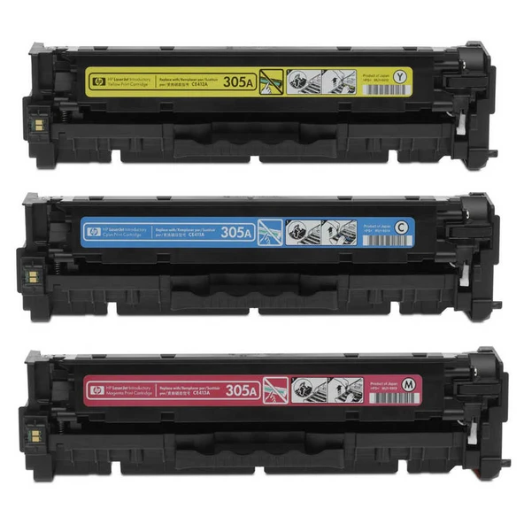 Hp 305A-CF370AM Orijinal Renkli Toner Paketi - Resim 2