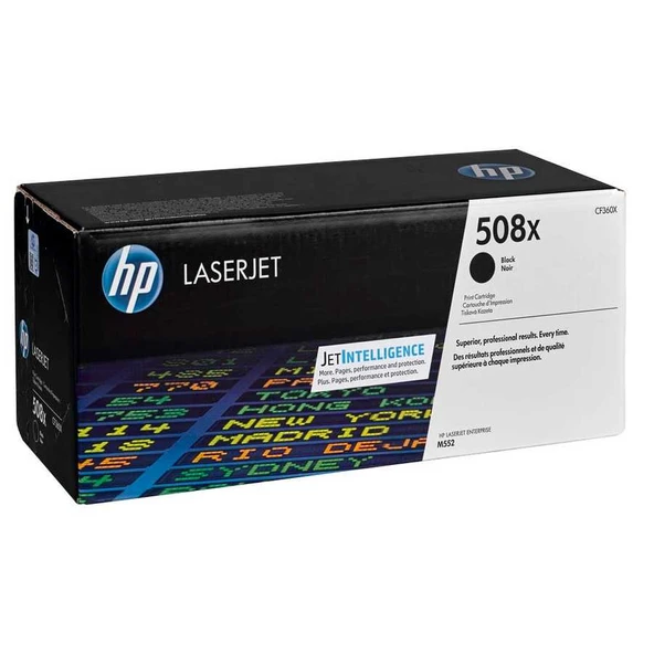 Hp 508X-CF360X Siyah Yüksek Kapasiteli Orijinal Toner ürün görseli
