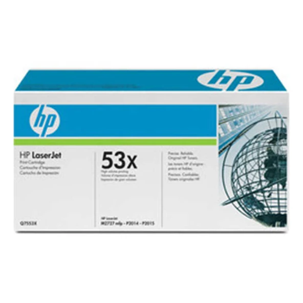 Hp 53X-Q7553XD Siyah Yüksek Kapasiteli Orijinal Toner İkili Paket-Mavi Kutu (C Grade) ürün görseli 1