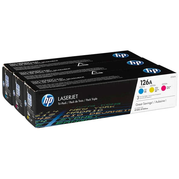 Hp 126A-CF341A Renkli Orijinal Toner Paketi ürün görseli