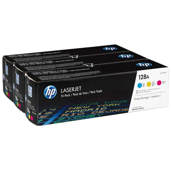 Hp 128A-CF371AM Renkli Orijinal Toner Paketi ürün görseli