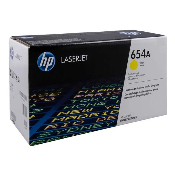 Hp 654A-CF332A Sarı Orijinal Toner ürün görseli