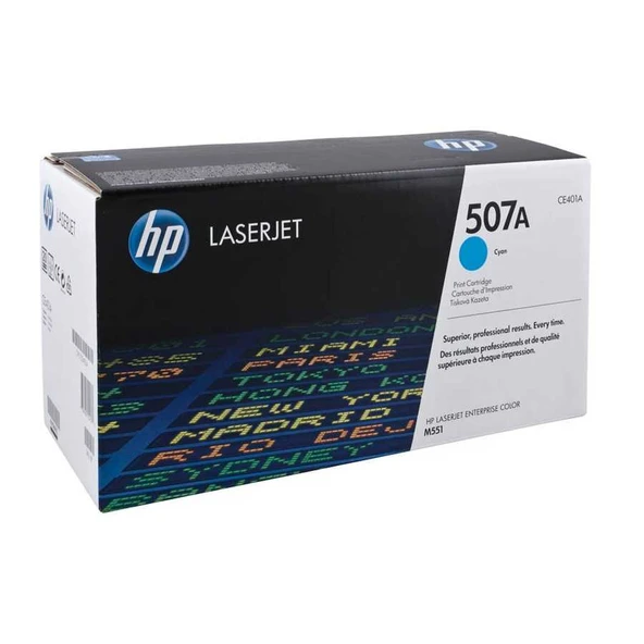 Hp 507A-CE401A Mavi Orijinal Toner ürün görseli