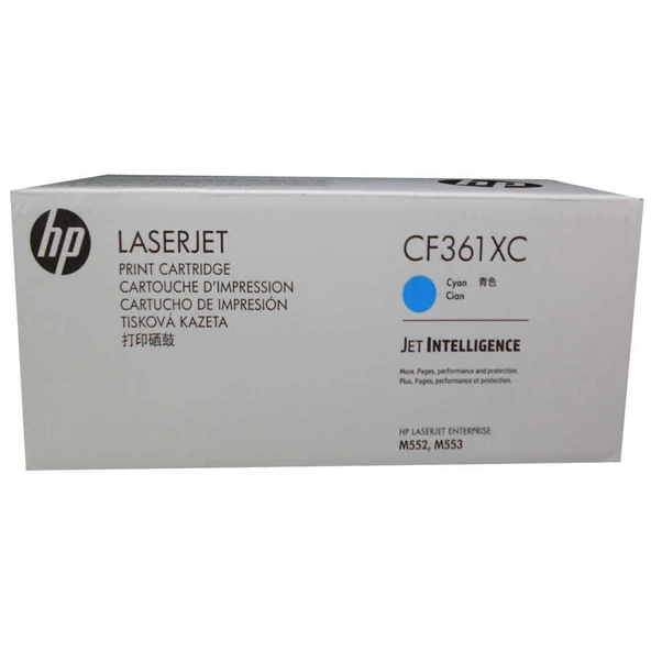 Hp 508X-CF361XC Mavi Yüksek Kapasiteli Orijinal Toner ürün görseli