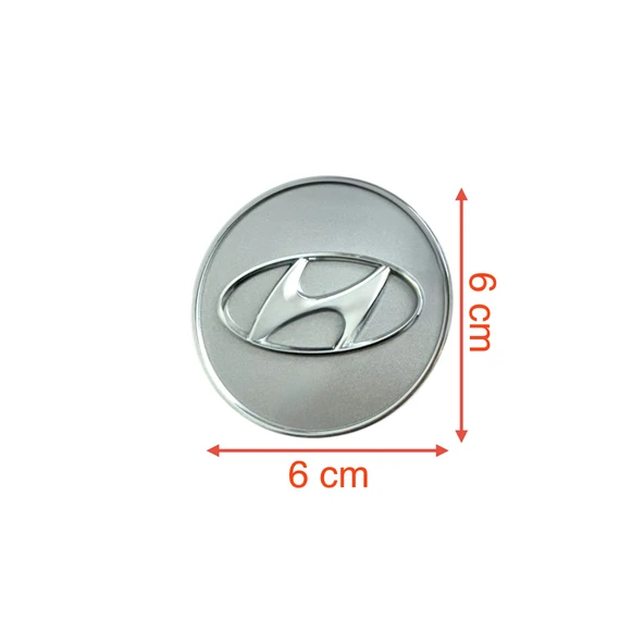 Hyundaı Jant Göbek İ30 12-15/Elantra 08-15/Santafe 06-12/ Tucson 10-13/İx35 10-14 (Gri) (6,1 Cm) - 1