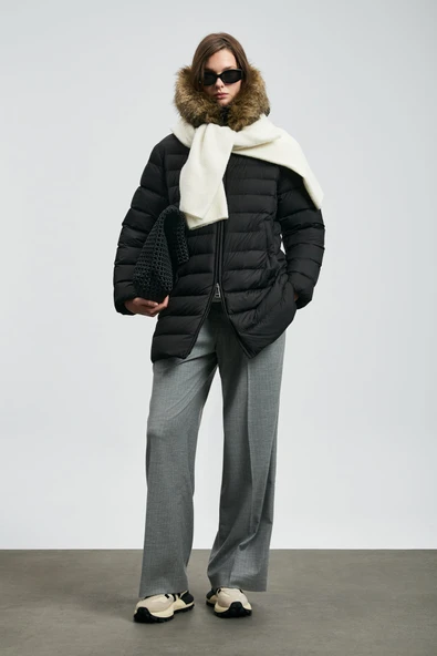 Lufian 122120049 Elıt Kaz Tüyü Kadın Mont - Resim 4