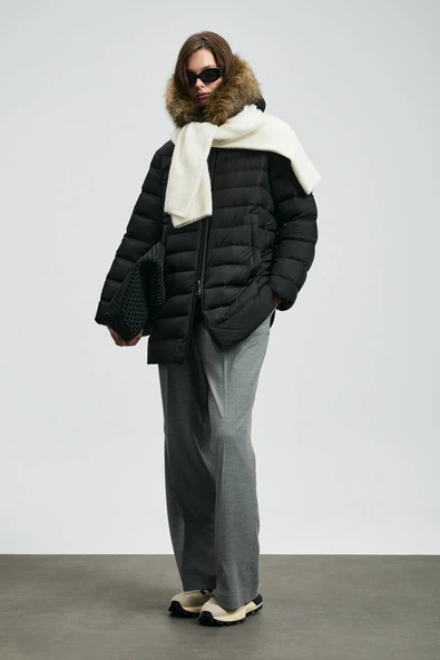 Lufian 122120049 Elıt Kaz Tüyü Kadın Mont - Resim 2