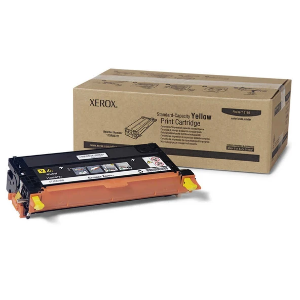 Xerox Phaser 6180-113R00721 Sarı Orijinal Toner ürün görseli