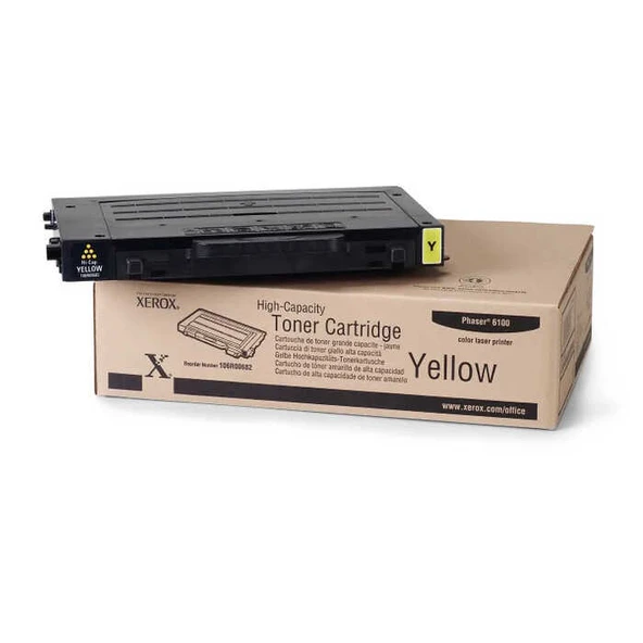 Xerox Phaser 6100-106R00682 Sarı Yüksek Kapasiteli Orijinal Toner ürün görseli 1