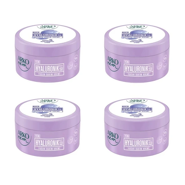 Arko Nem, Hyaluronik Asit, Yoğun Bakım, El ve Vücut Kremi - 250 ml x 4 Adet ürün görseli