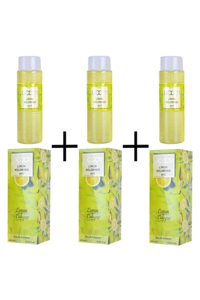 Klasik Limon Kolonyası 400 ml 3 Lü