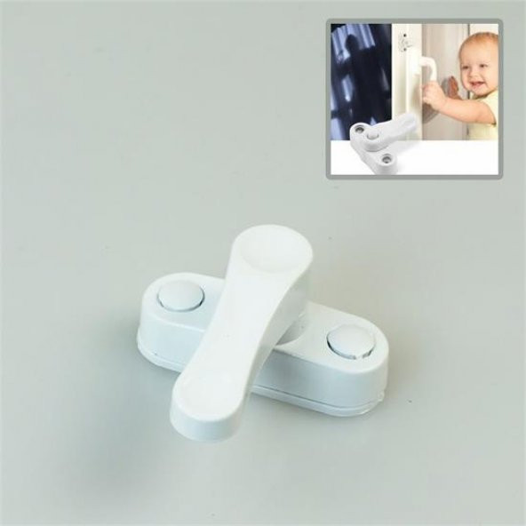 PVC Pimapen Pencere Cam Balkon Kapısı Güvenli Emniyet Kilidi - 9