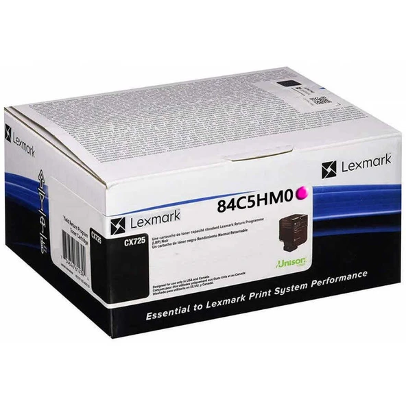 Lexmark CX725-84C5HM0 Kırmızı Yüksek Kapasiteli Orijinal Toner ürün görseli