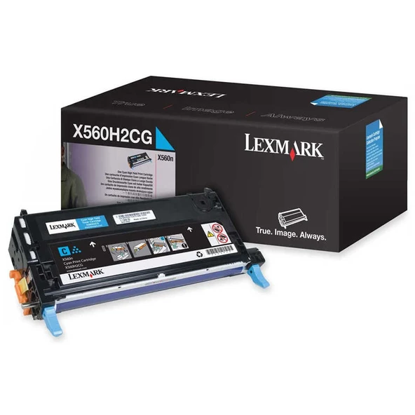 Lexmark X560-X560H2CG Mavi Yüksek Kapasiteli Orijinal Toner ürün görseli