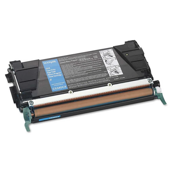 Lexmark C534-C5340CX Mavi Orijinal Toner Extra Yüksek Kapasiteli - Resim 2