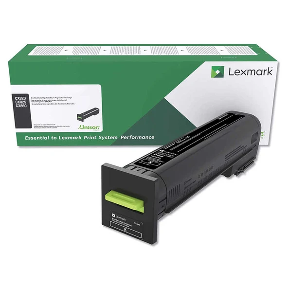 Lexmark CX820-82K5HY0 Sarı Yüksek Kapasiteli Orijinal Toner - Resim 2