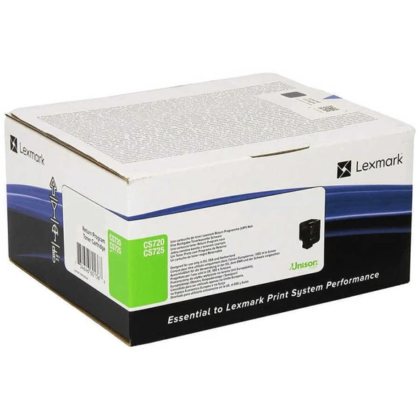 Lexmark CS720-74C5HK0 Siyah Orijinal Toner Extra Yüksek Kapasiteli ürün görseli 1