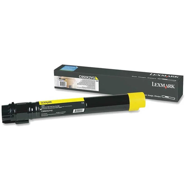 Lexmark C950-C950X2YG Sarı Orijinal Toner ürün görseli 1