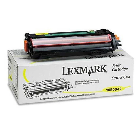 Lexmark C710-10E0042 Sarı Orijinal Toner - Resim 2