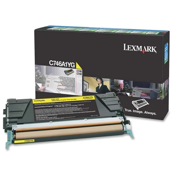 Lexmark C746-C746A1YG Sarı Orijinal Toner - Resim 2