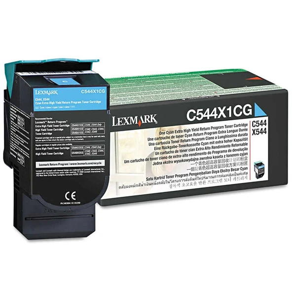 Lexmark C544-C544X1CG Mavi Orijinal Toner Extra Yüksek Kapasiteli ürün görseli 1