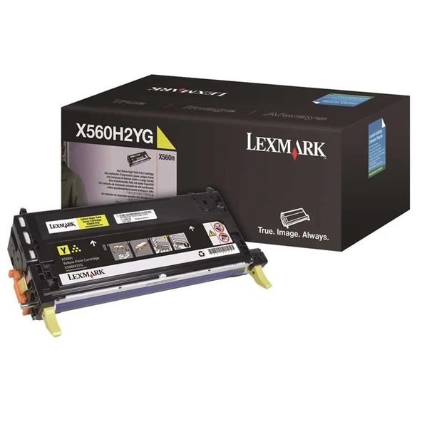 Lexmark X560-X560H2YG Sarı Yüksek Kapasiteli Orijinal Toner ürün görseli