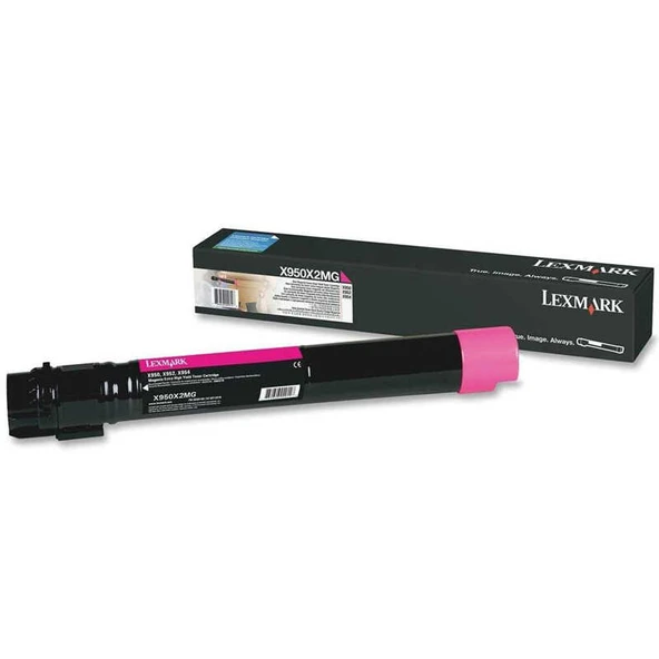 Lexmark X950-X950X2MG Kırmızı Orijinal Toner - Resim 2