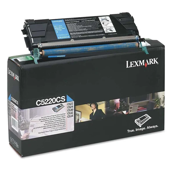 Lexmark C522-C5220CS Mavi Orijinal Toner ürün görseli