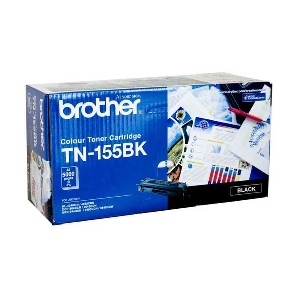 Brother TN-155 Siyah Yüksek Kapasiteli Orijinal Toner ürün görseli