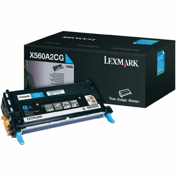 Lexmark X560-X560A2CG Mavi Orijinal Toner - Resim 2