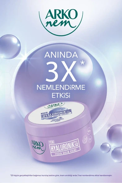 Arko Nem, Hyaluronik Asit, Yoğun Bakım, El ve Vücut Kremi - 250 ml - 3