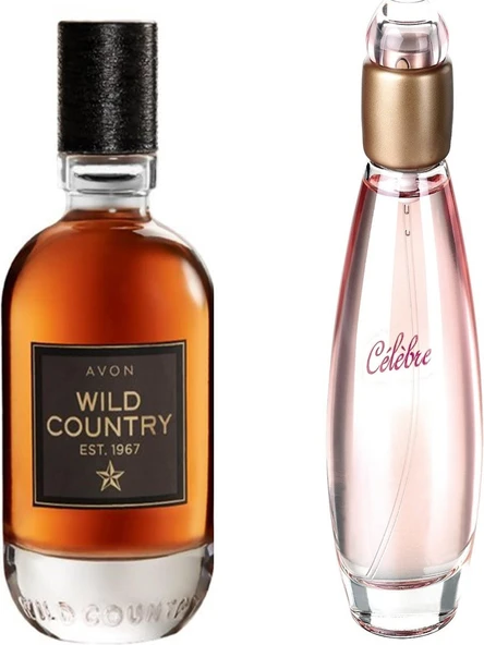 Avon Wild Country Edt 75 ml Erkek Parfüm + Celebre Edt 50 ml Kadın Parfüm ürün görseli 1