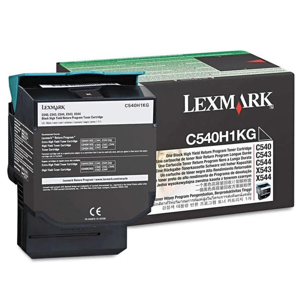 Lexmark C540-C540H1KG Siyah Yüksek Kapasiteli Orijinal Toner ürün görseli