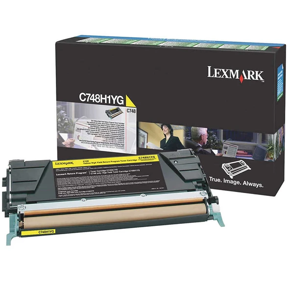 Lexmark C748-C748H1YG Sarı Yüksek Kapasiteli Orijinal Toner - Resim 2