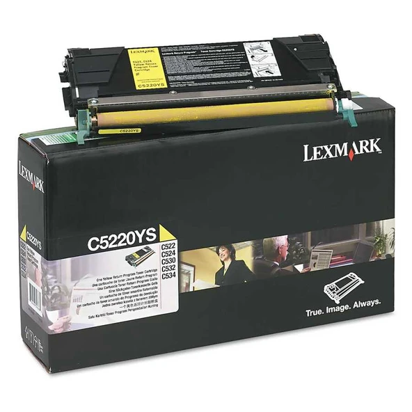 Lexmark C522-C5220YS Sarı Orijinal Toner ürün görseli