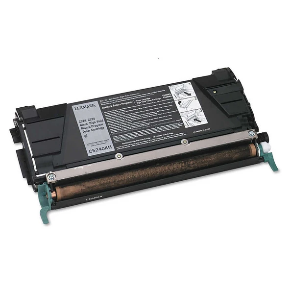 Lexmark C524-C5240KH Siyah Yüksek Kapasiteli Orijinal Toner - Resim 2