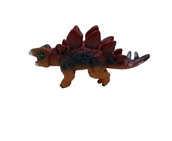 Soft Dinazor Neon Gözlü 24 Cm -LD6206B-Stegosaurus - 3