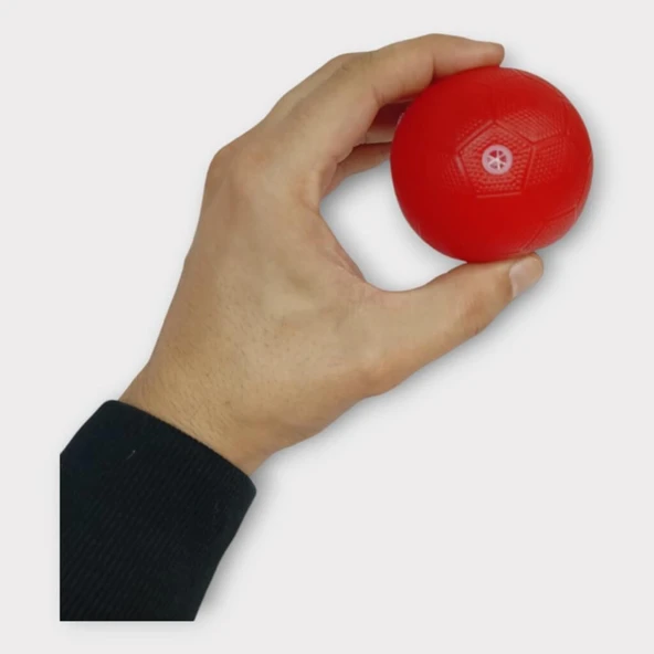 Köpek Oyuncağı - Plastik Düdüklü Top - Kırmızı - 2