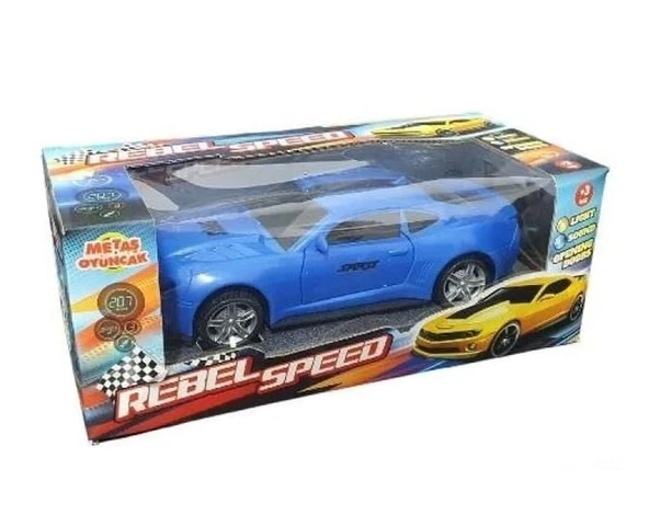 Çarp Dön Işıklı Sesli Camaro MAVİ - CMR-063 - 3