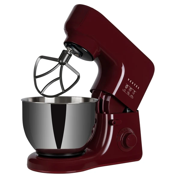 Vestel Tarçın Bordo Stand Mikser - Resim 5